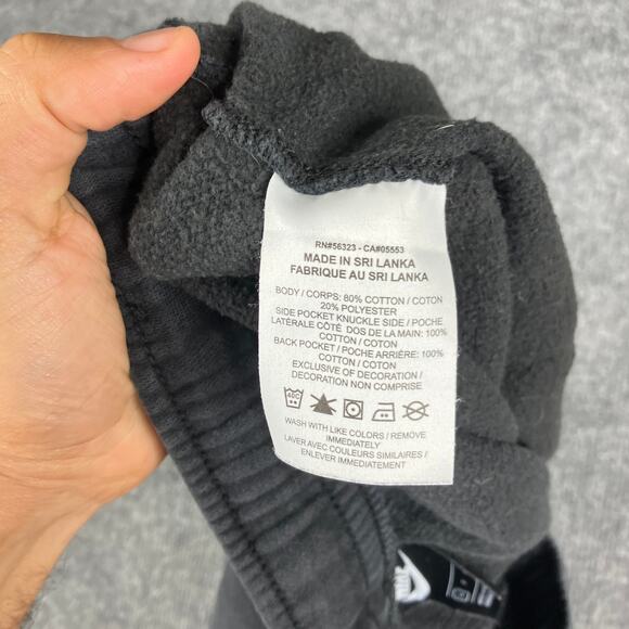 Nike Sweatpants Mens S Black Joggers Embroidered Logo Drawstring Casual - Picture 7 of 9